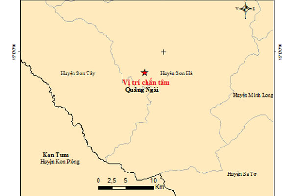 Động đất tiếp tục ở Kon Tum, 36 trận xảy ra trong 22 ngày-2
