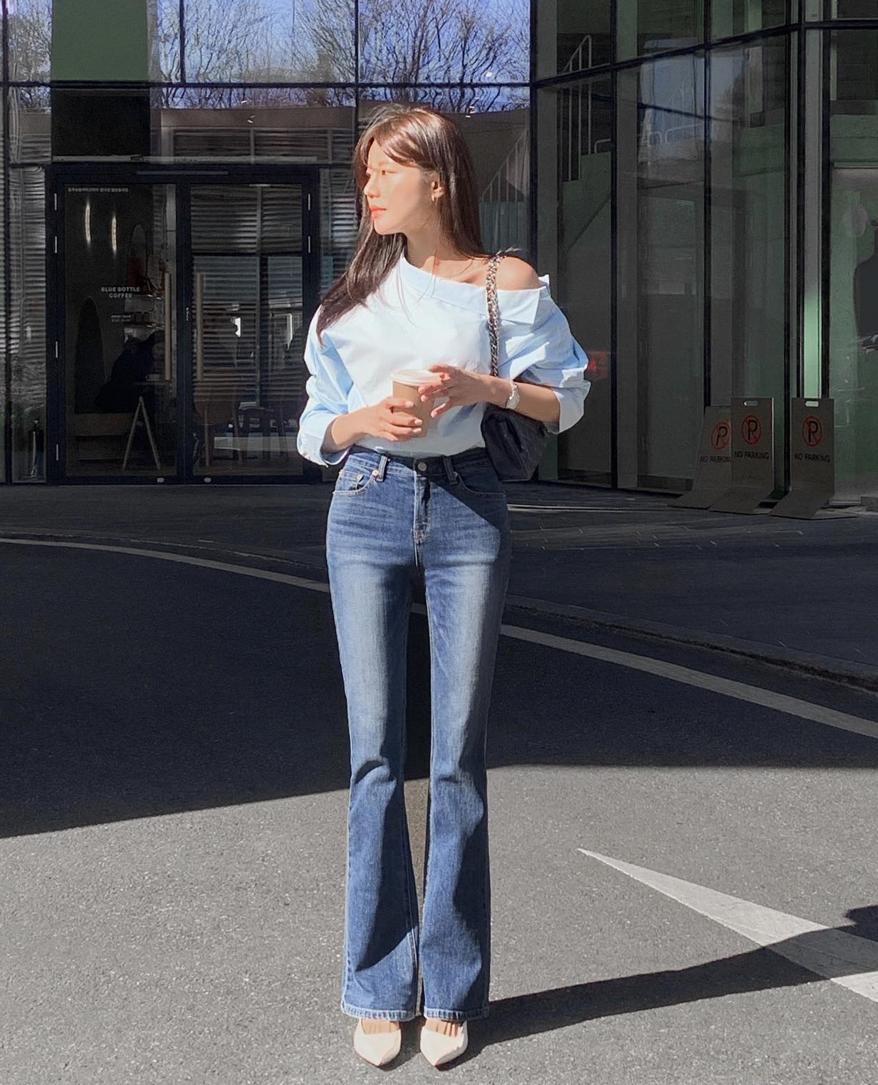 5 cách diện quần jeans cho nàng thấp bé-7