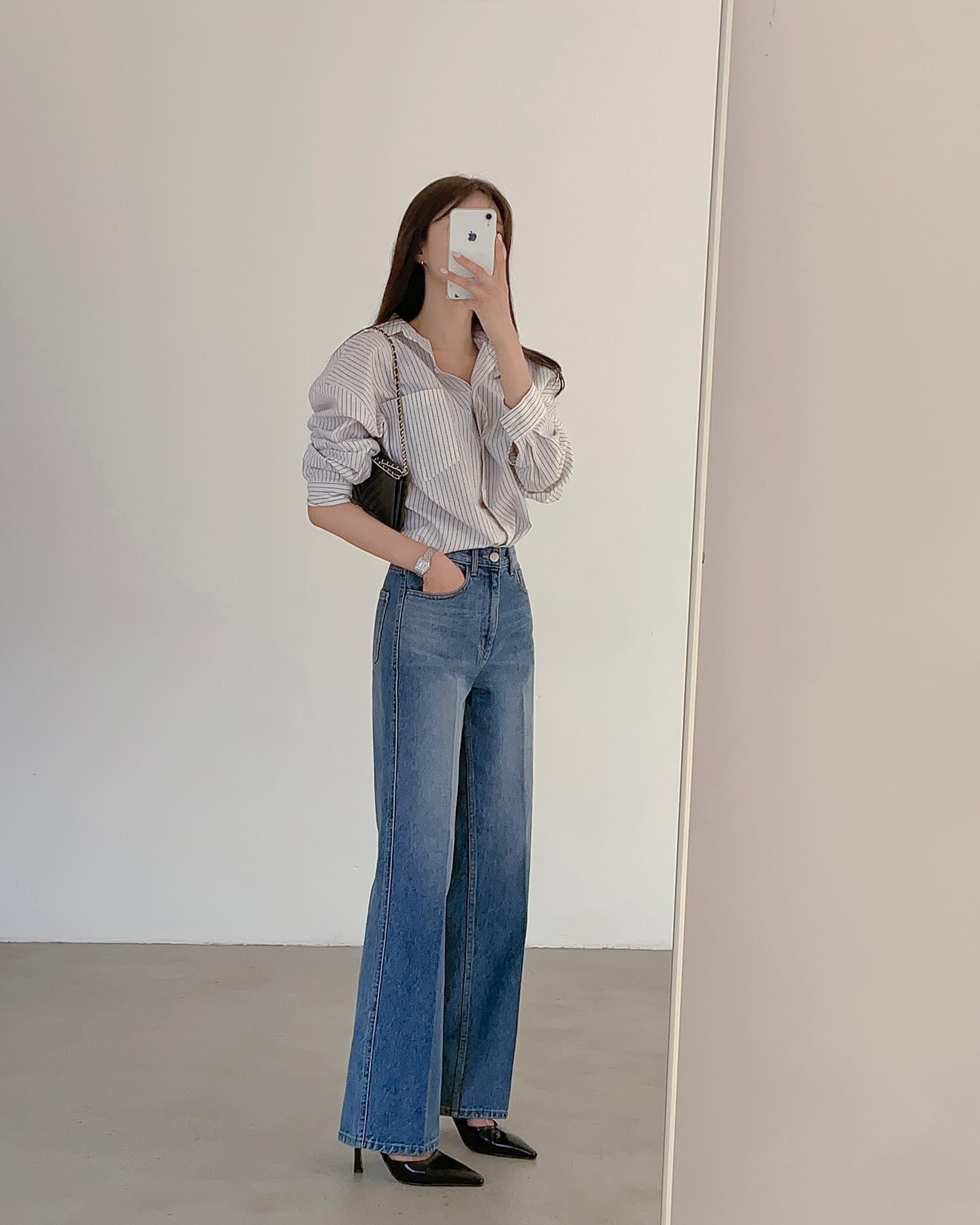 5 cách diện quần jeans cho nàng thấp bé-8