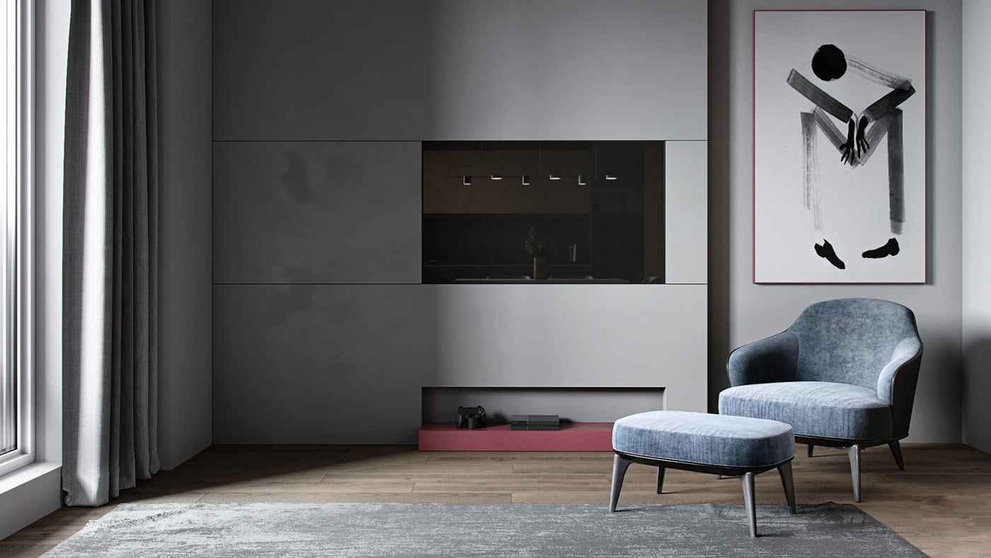 Thiết kế nhà tập thể 50m² ấn tượng với gam màu đen và gỗ-4