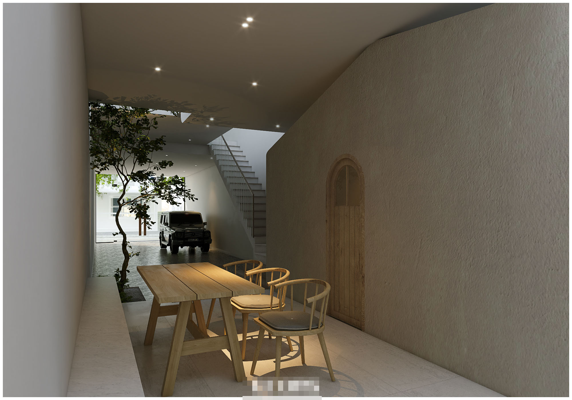 Nhà ống hiện đại sử dụng giải pháp điều hòa mát lạnh với phòng xông hơi nghỉ dưỡng-3