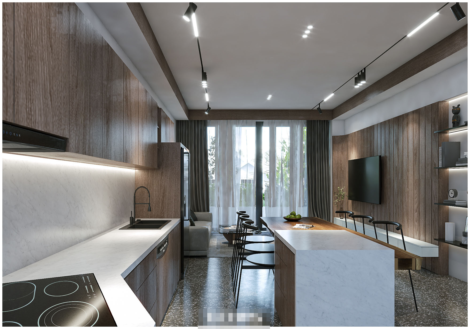 Nhà ống hiện đại sử dụng giải pháp điều hòa mát lạnh với phòng xông hơi nghỉ dưỡng-7