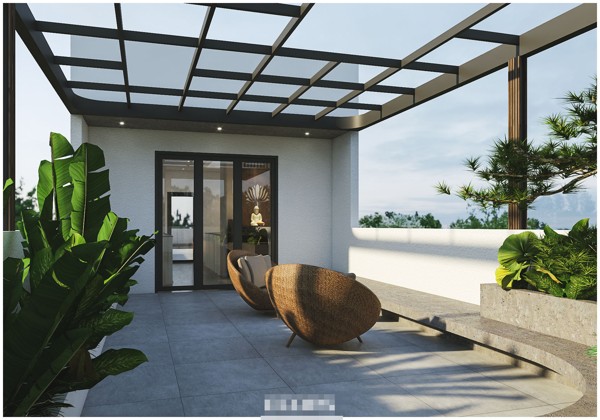 Nhà ống hiện đại sử dụng giải pháp điều hòa mát lạnh với phòng xông hơi nghỉ dưỡng-11