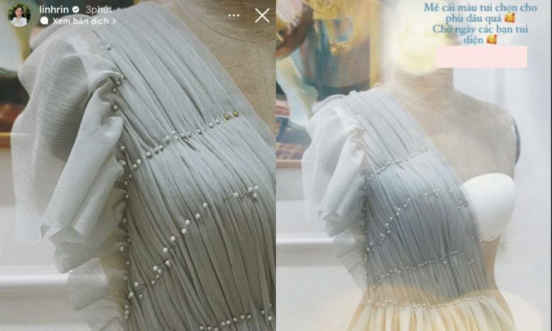 Linh Rin khoe váy cưới, đeo nhẫn kim cương trước ngày trọng đại-9