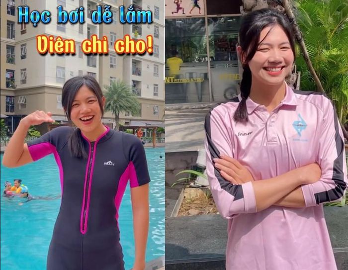 Ngày dạy bơi đêm bắt trend TikTok, Ánh Viên gây ngỡ ngàng nhan sắc-9