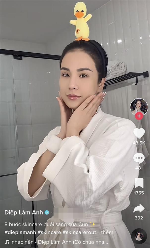 Diệp Lâm Anh chăm sóc da 8 bước buổi sáng-1