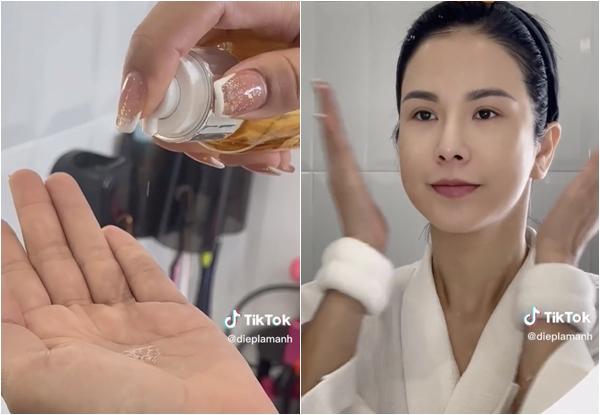 Diệp Lâm Anh chăm sóc da 8 bước buổi sáng-4