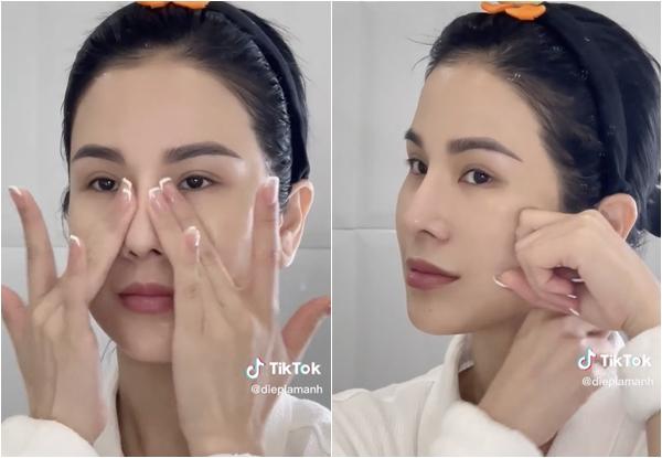 Diệp Lâm Anh chăm sóc da 8 bước buổi sáng-5