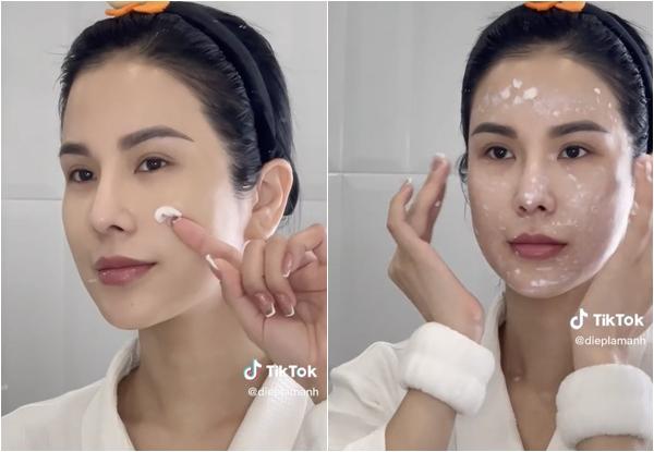 Diệp Lâm Anh chăm sóc da 8 bước buổi sáng-6