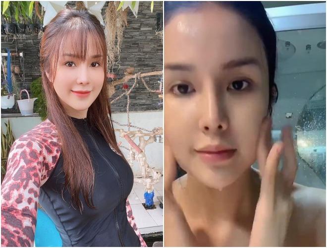 Diệp Lâm Anh chăm sóc da 8 bước buổi sáng-17