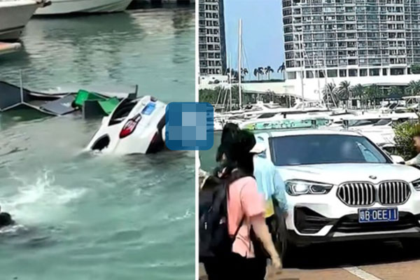 Clip: Lùi ô tô, bố suýt tông trúng con gái đang ngồi giữa sân-1