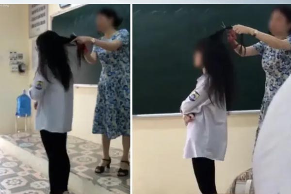 Cô giáo cắt tóc học sinh trên bục giảng: Phản giáo dục!-2