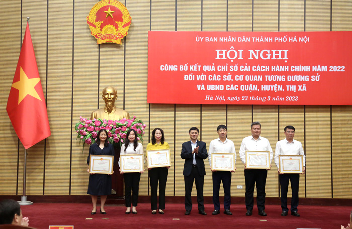 Hà Nội công bố chỉ số Cải cách hành chính năm 2022-2