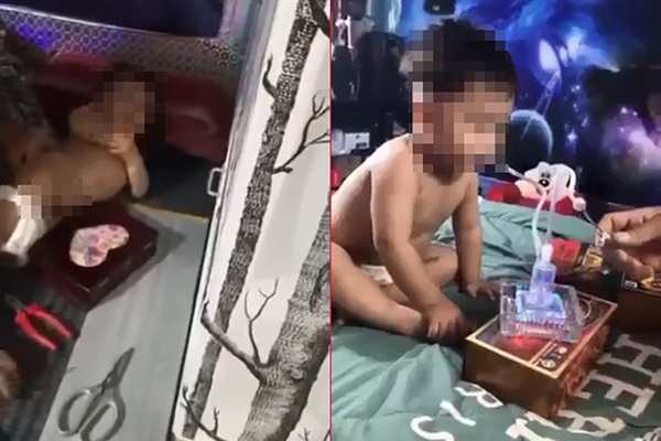 Xác minh clip bé 3 tuổi được cho là bị ép hút ma túy đá gây xôn xao mạng xã hội-3