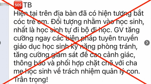 Công an quận Hoàng Mai: Không xảy ra bắt cóc trẻ em trên địa bàn-1