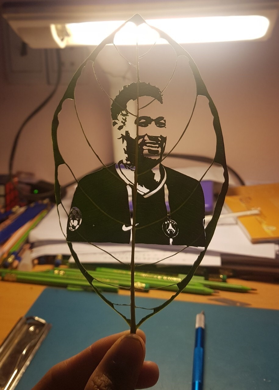 Chàng trai gen Z biến những chiếc lá vô tri thành tác phẩm nghệ thuật-3