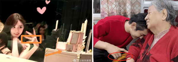 Người mẫu Diệp Kha và Huỳnh Hiểu Minh lộ nhẫn đôi-2