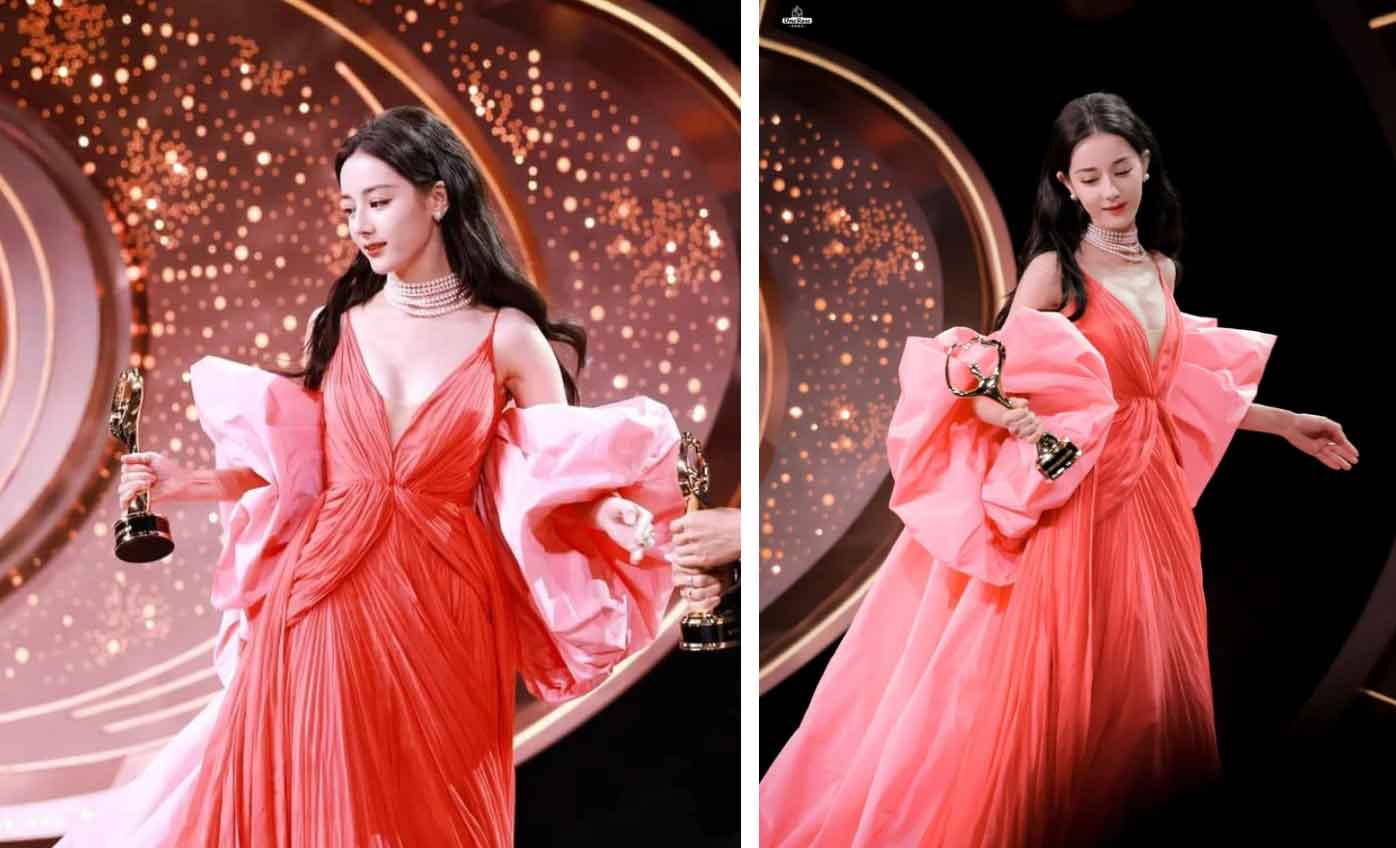 Vẻ đẹp của Địch Lệ Nhiệt Ba tại Đêm Hội Weibo 2023 thế nào dưới ống kính cam thường?-1