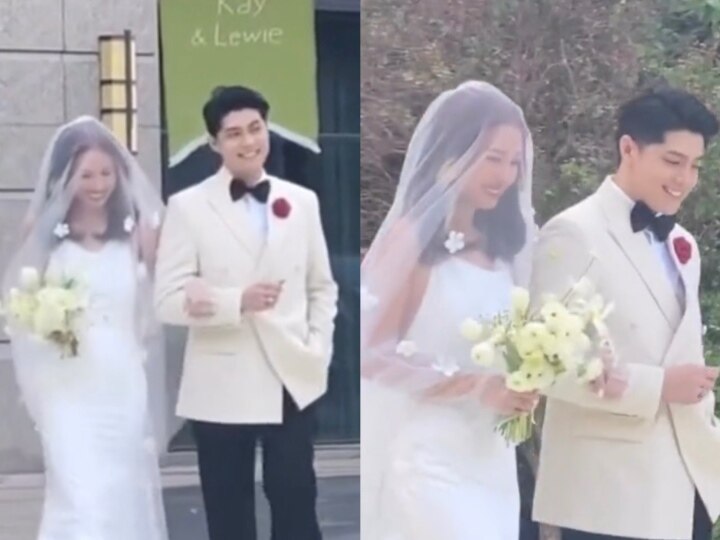 Lộ ảnh Noo Phước Thịnh mặc vest, khoác tay cô dâu tiến vào lễ đường-1