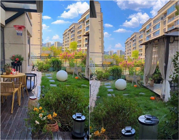 Khu vườn sân thượng đẹp ấn tượng được ông bố tự tay thiết kế cho con gái-1