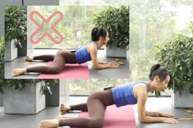 Tập tư thế con ếch 5 phút giúp hông săn chắc, đùi thon thả-3