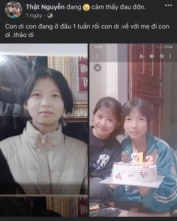 Phú Thọ: Con gái bỗng nhiên mất tích bí ẩn, cả gia đình hoang mang-1