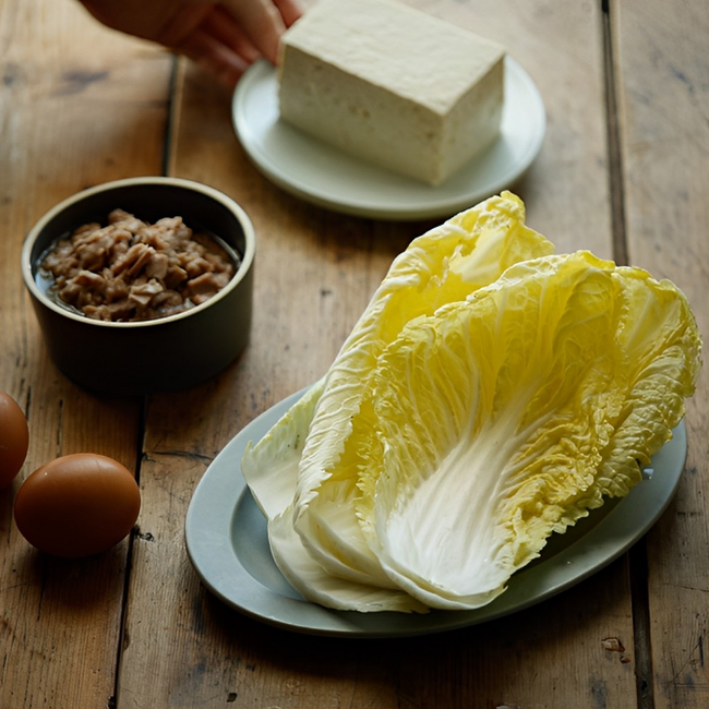 Mâm cơm vừa ngon vừa đủ chất với món cải thảo cuộn đậu phụ cá ngừ-1