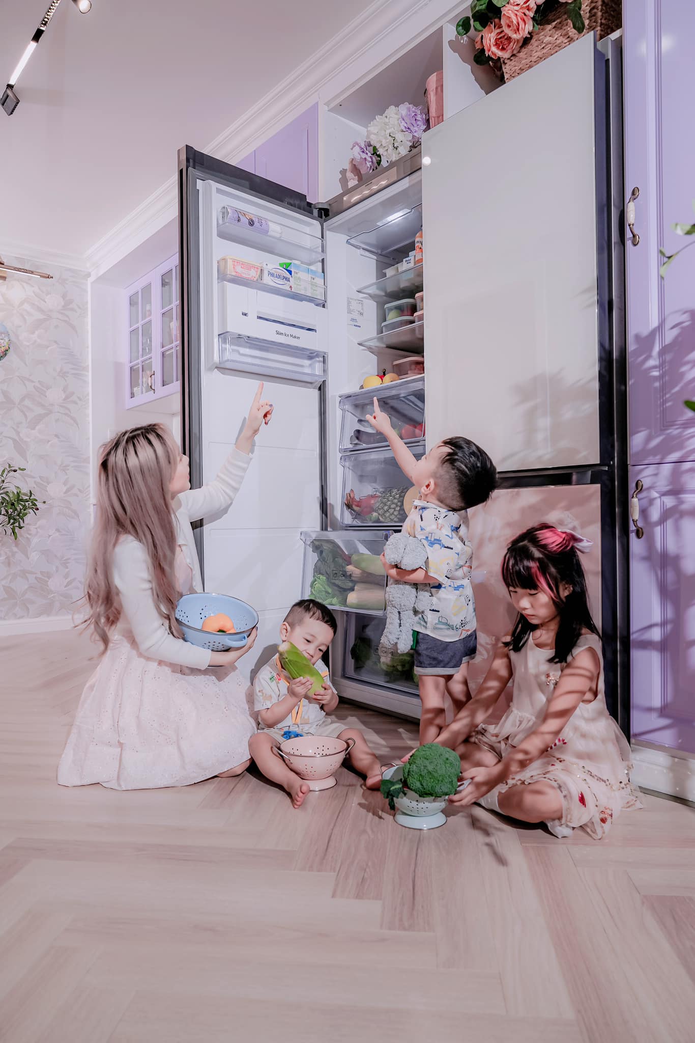 Góc bếp màu tím pastel với đủ các thiết bị hiện đại của mẹ 3 con ở TP. HCM-6