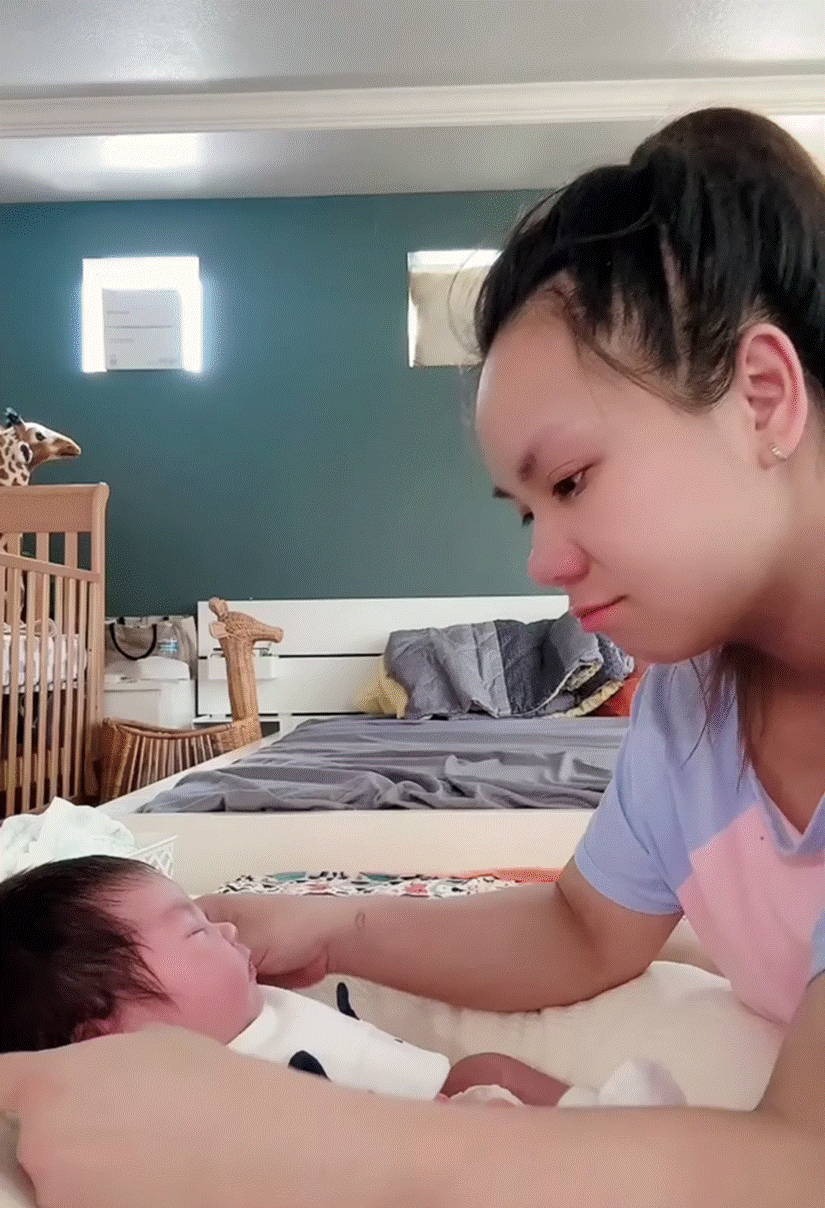 Múi Xù bất ngờ quay clip bật khóc sau 1 tháng sinh con gái-2