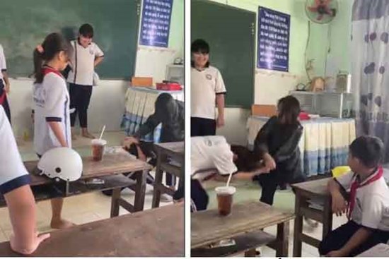 Hai học sinh tiểu học tại Bạc Liêu đánh bạn ngay tại lớp