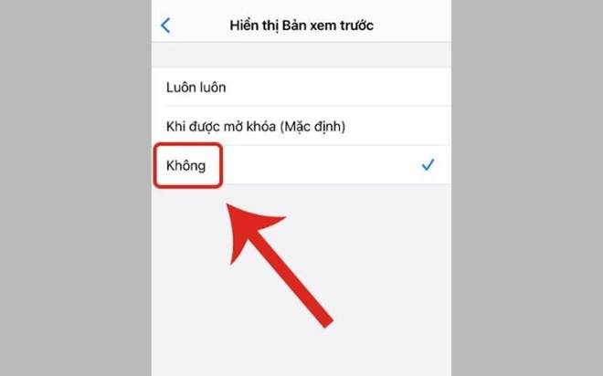 Hướng dẫn ẩn thông báo trên màn hình khoá Iphone đơn giản và nhanh chóng-3
