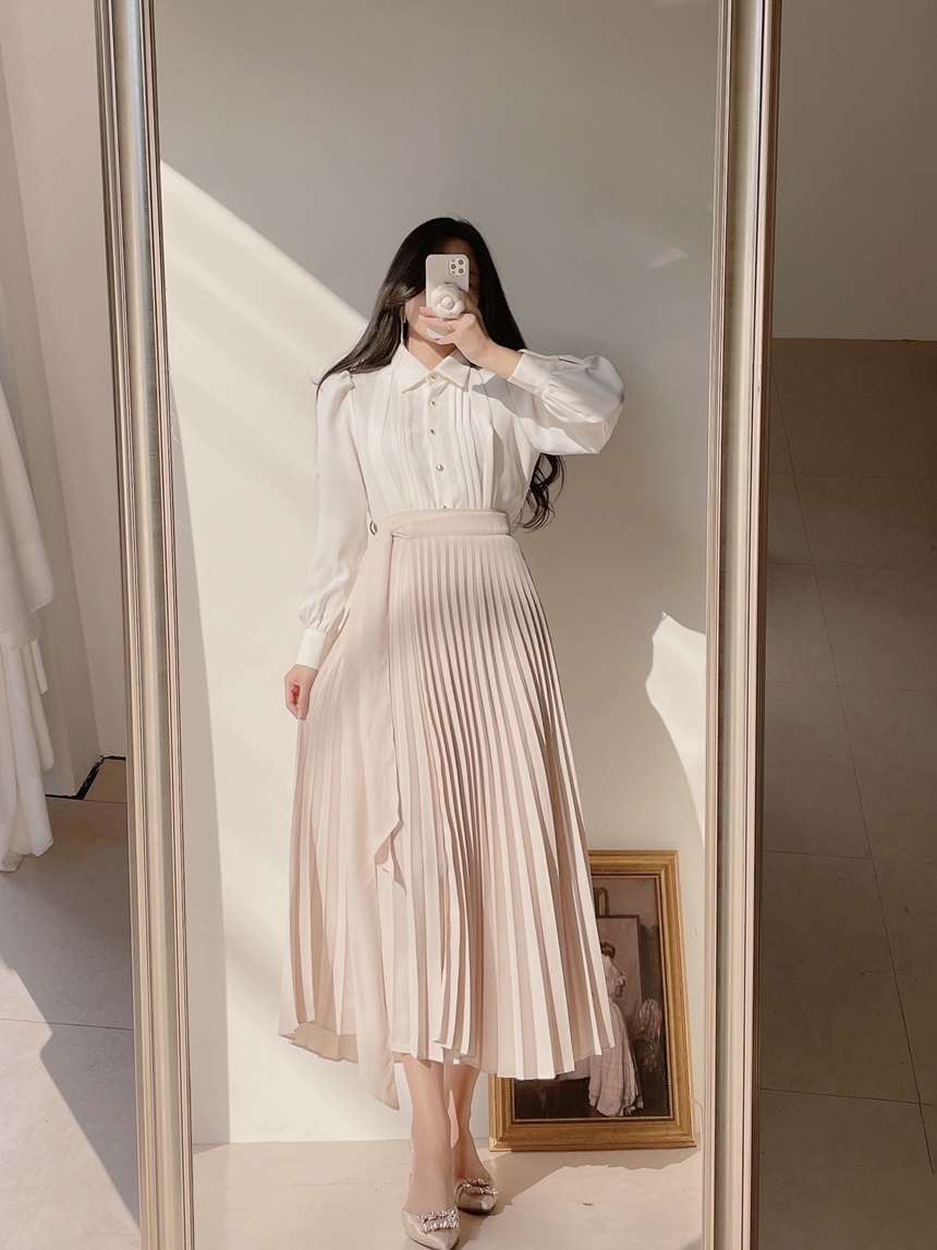 10 cách mặc chân váy xếp ly siêu trẻ và thanh lịch-1