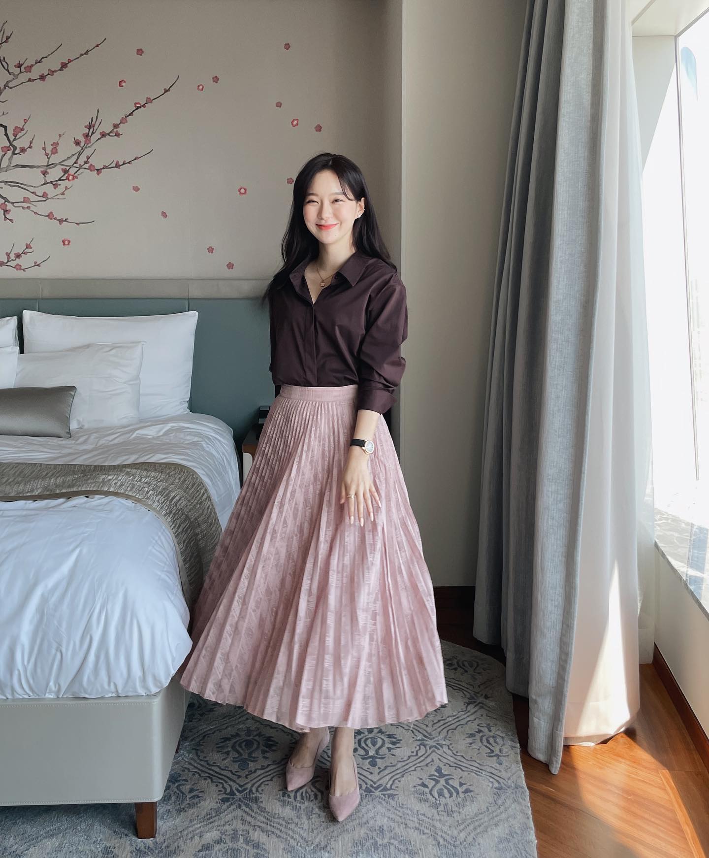 10 cách mặc chân váy xếp ly siêu trẻ và thanh lịch-8