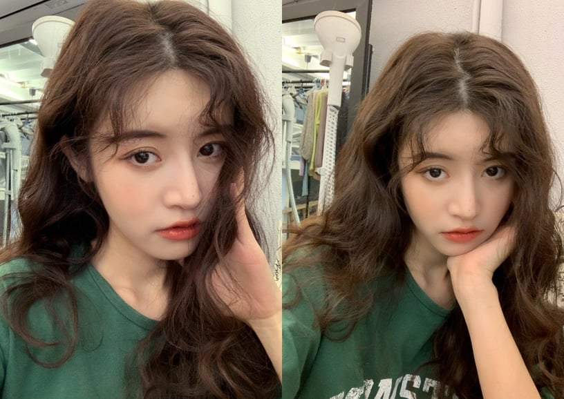 Tóc xoăn sóng nước giúp hack tuổi, che mặt to cực khéo-3