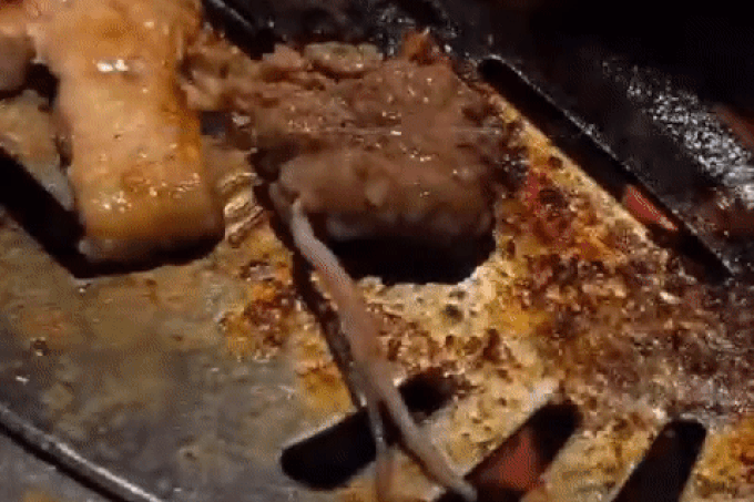 Hà Nội: Khách hàng tố thịt bò có sán ngoe nguẩy ở Gogi House-1