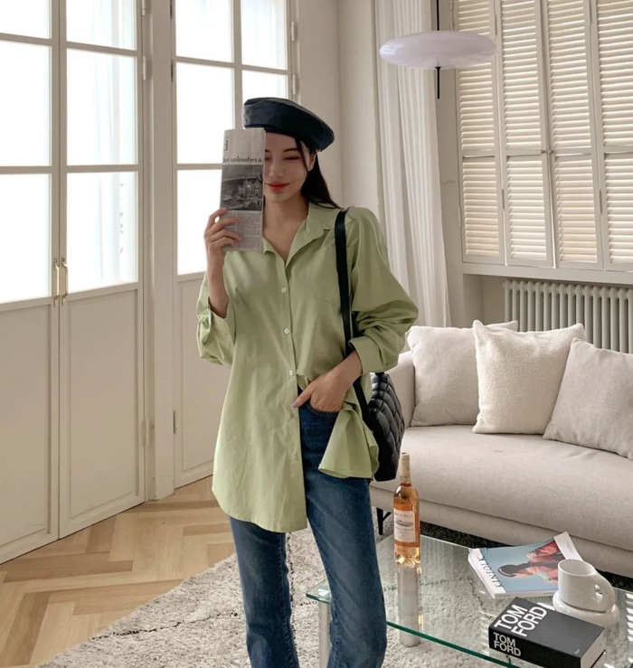 10 cách mix áo sơ mi với quần jeans giúp bạn mặc đẹp suốt mùa hè-6