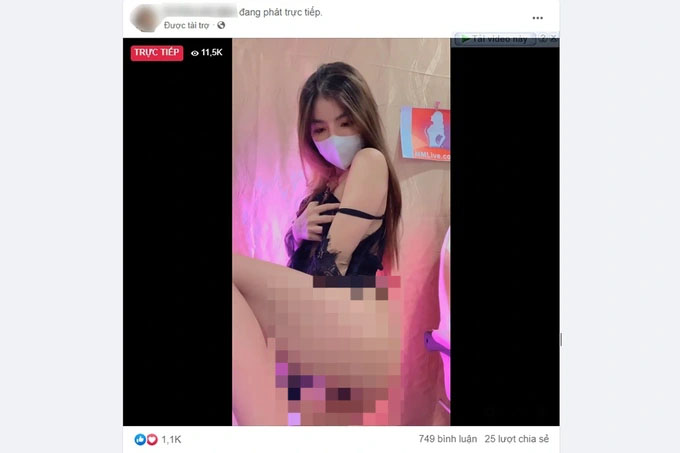 Livestream khỏa thân, quảng cáo app khiêu dâm tràn lan Facebook-1