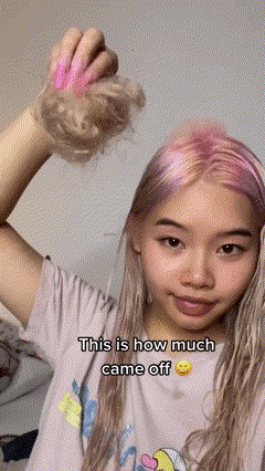 Tự tẩy tóc, cô gái nhận cái kết đắng-3