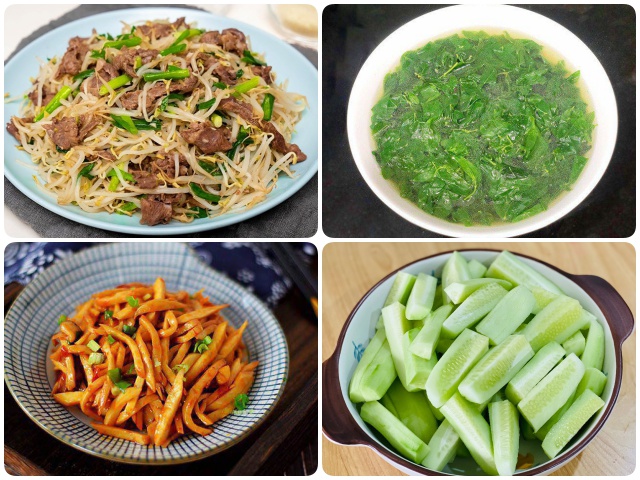 Bữa cơm có món chính giàu sắt, món phụ cực giòn nhìn mướt mắt-1