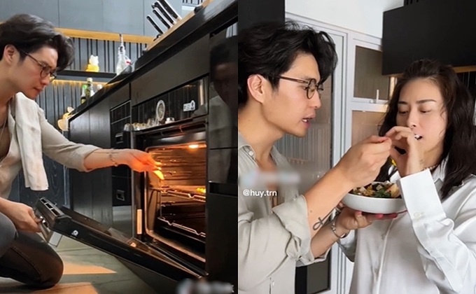 Chồng kém 11 tuổi của Ngô Thanh Vân: Nấu ăn, rửa bát, lại khéo nịnh vợ-2