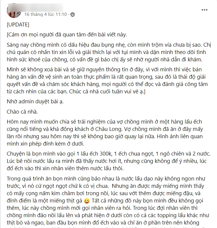 Nhà hàng ở Hà Nội bị tố cho khách dùng nước lẩu thừa, lãnh đạo phường lên tiếng-1