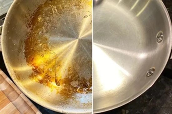 Bỏ túi ngay 5 mẹo hay giúp bạn “giải cứu” chảo inox bị cháy