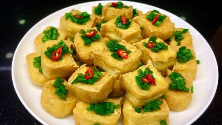 Cách rán đậu phụ vàng giòn, không dính chảo-2