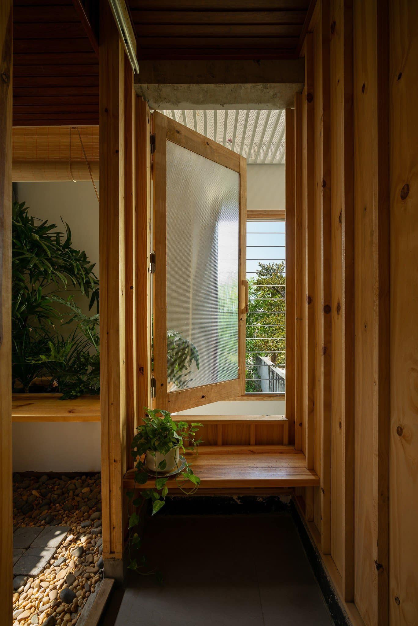 Ngôi nhà Dế Mèn với không gian mát lành nhờ cây xanh, vườn rau sạch trên mái-15