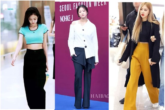 Công thức hack dáng với quần ống rộng giống sao Hàn