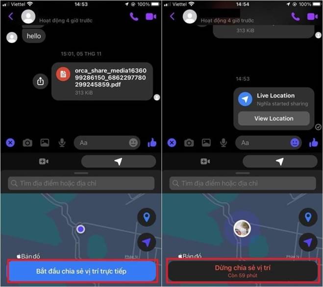 Cách chia sẻ vị trí trên Messenger đơn giản nhất-7