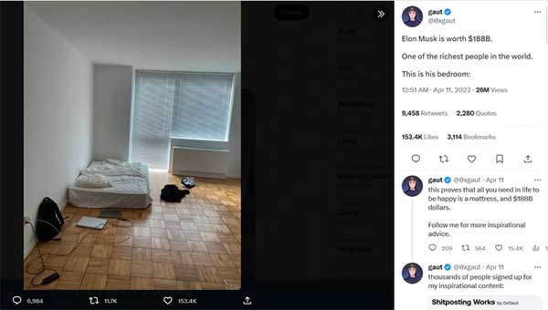 Sự thật bất ngờ về bức ảnh phòng ngủ sơ sài như nhà trọ của Elon Musk-2