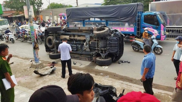 Vụ xe tông thiếu tá CSGT và hai người dân: Chưa khởi tố vụ án-1
