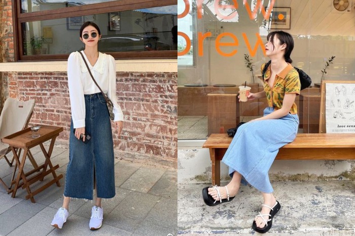 4 mẫu chân váy dài chân ái cho nàng diện hè-2