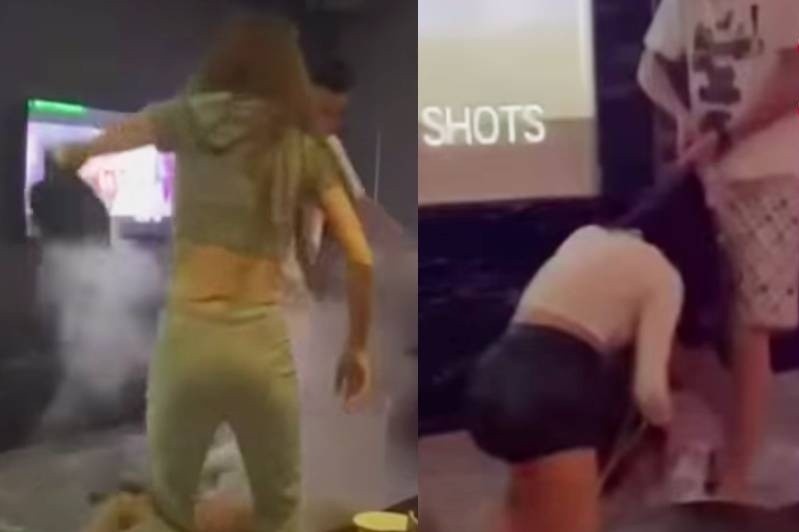 Cô gái bị đánh đập dã man trong phòng karaoke ở Đài Loan-1